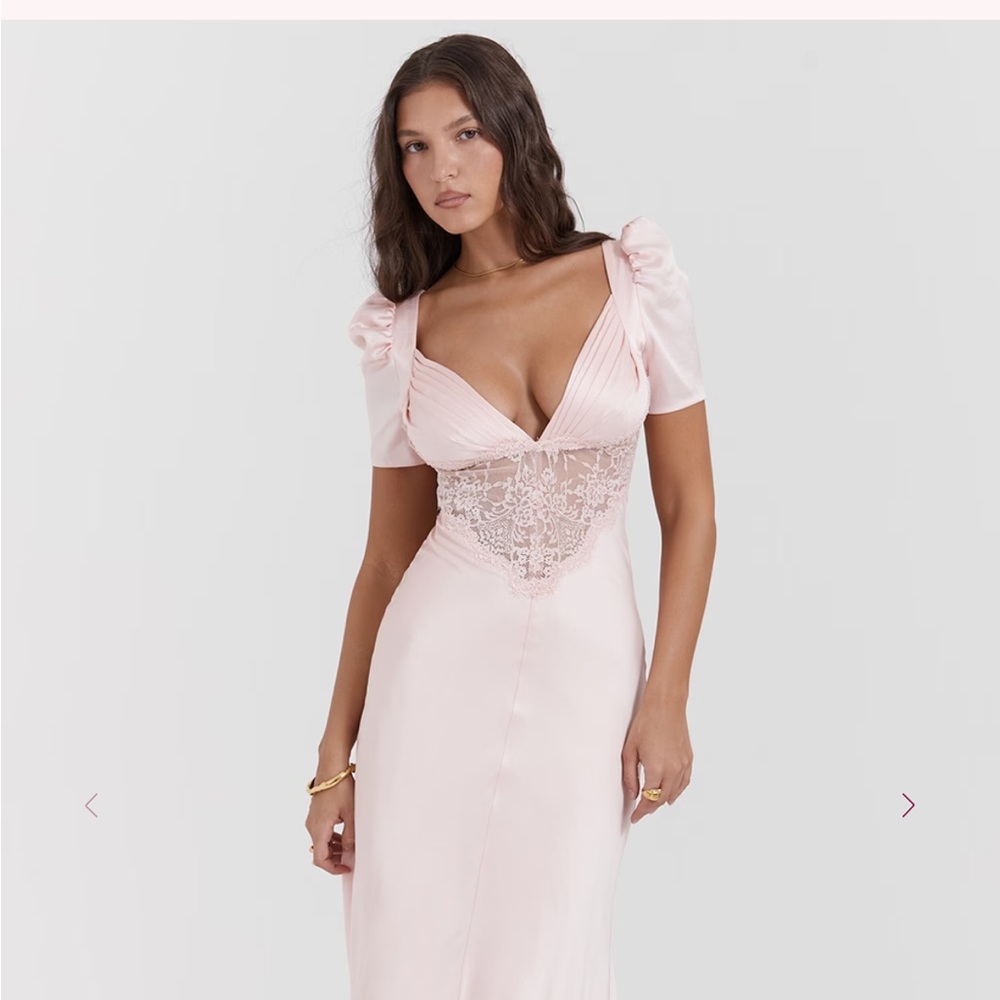 House of CB Pink Maxi Dress